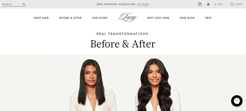  Luxy Hair before and after